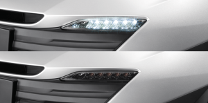 Toyota Yaris ATIV Electric : ไฟส่องสว่างเวลากลางวันแบบ LED
