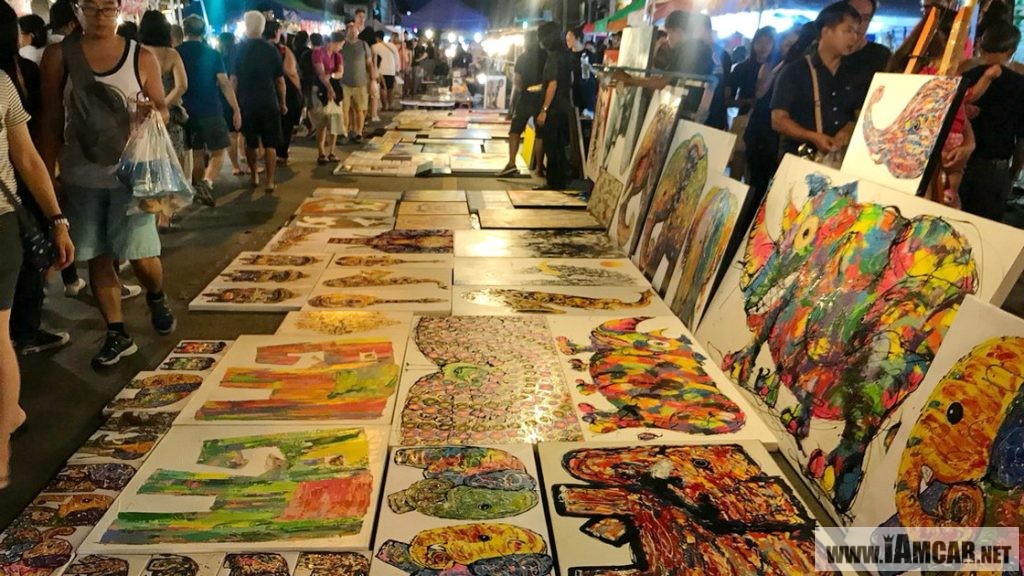 รีวิว แนะนำการเดินเที่ยว ถนนคนเดิน วันอาทิตย์ ท่าแพ เชียงใหม่ (Chiangmai Walking Street) งานศิลปะ งานหัตถศิลป์