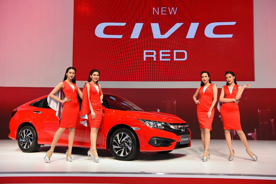 Honda Red Civic Thailand Motor Expp 2017
