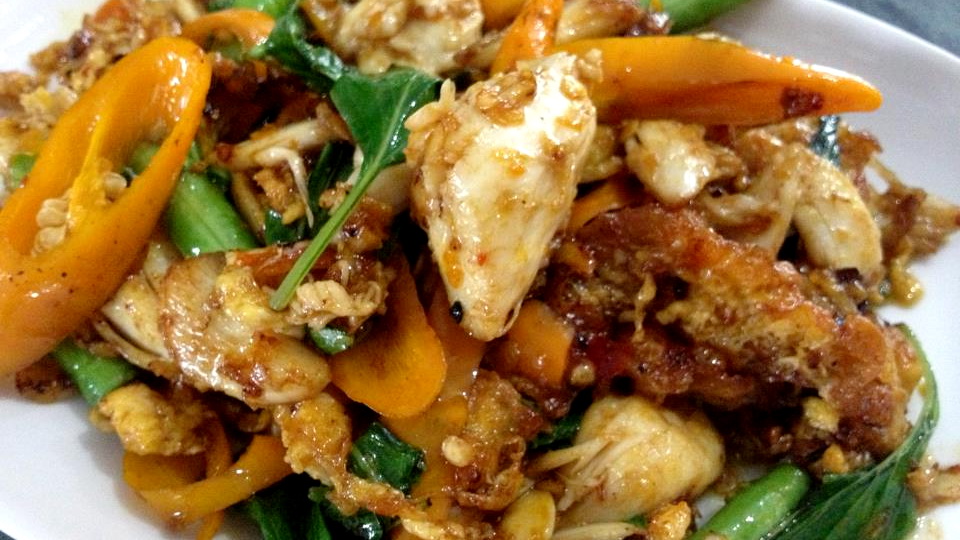 คั่วกลิ้งผักสด