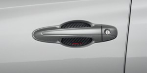 ชุดแต่ง Toyota Yaris ATIV 2017 : กรอบรองที่จับประตูลายเคฟล่า