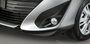 ชุดแต่ง Toyota Yaris ATIV 2017 : คิ้วไฟตัดหมอกสีดำ Black Fog Lamp Garnish