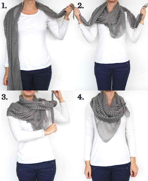 How to tie a scarf 