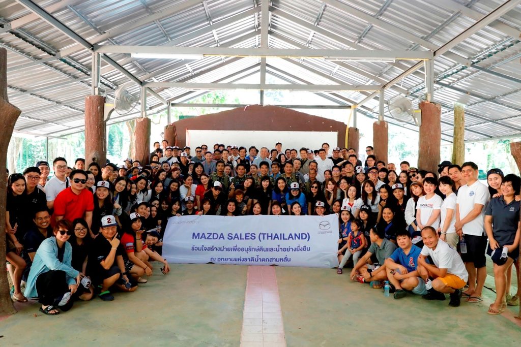 ONE MAZDA TEAM รวมตัวเป็นหนึ่งผนึกกำลังสร้างฝายชะลอน้ำ