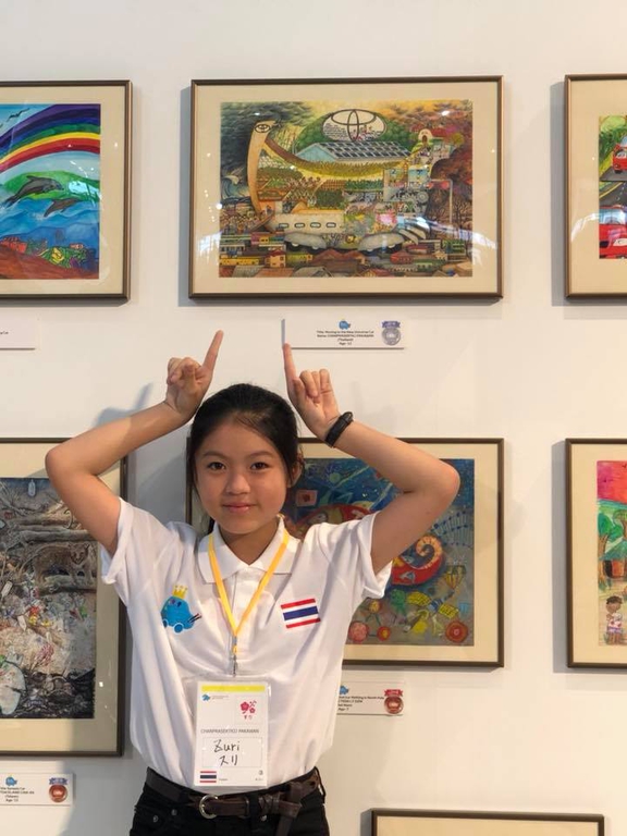 เยาวชนไทยคว้ารางวัล การประกวดภาพวาดระบายสีระดับโลก