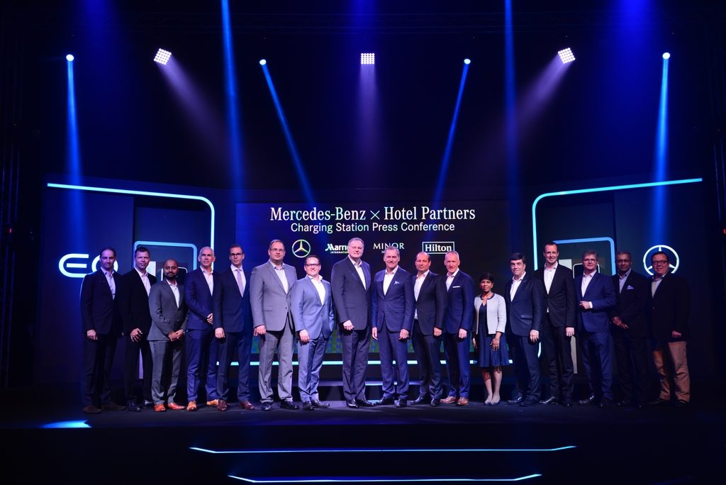 เมอร์เซเดส-เบนซ์ เสริมแกร่งแบรนด์ EQ ขยายจุดชาร์จรถยนต์ไฟฟ้าใน 3 เครือโรงแรมชั้นนำทั่วประเทศ