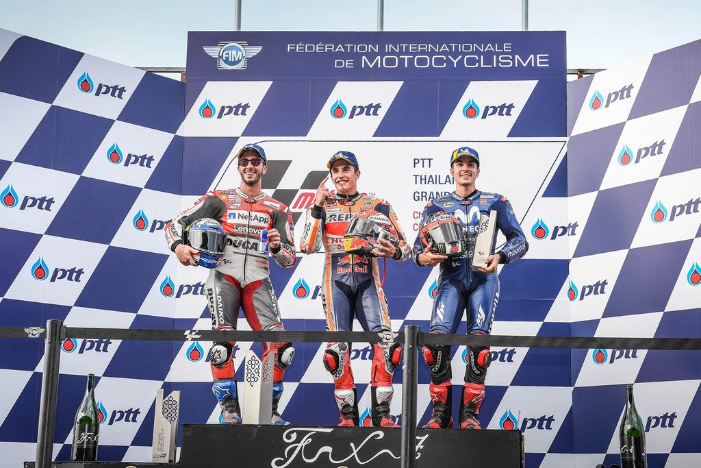“มาร์เกซ” แชมป์คนแรก พีทีที ไทยแลนด์ กรังด์ปรีซ์