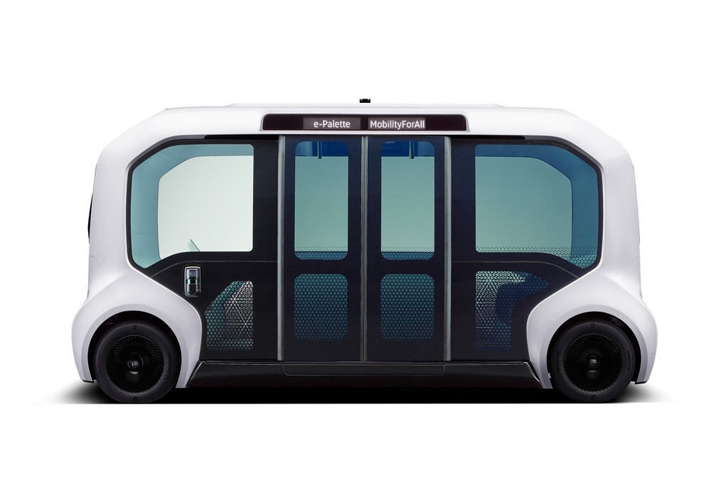 ยานยนต์ไฟฟ้าแบตเตอรี่ขับเคลื่อนแบบไร้คนขับ โตโยต้า อี-พาเลตต์ รุ่นออกแบบพิเศษ โตเกียว 2020