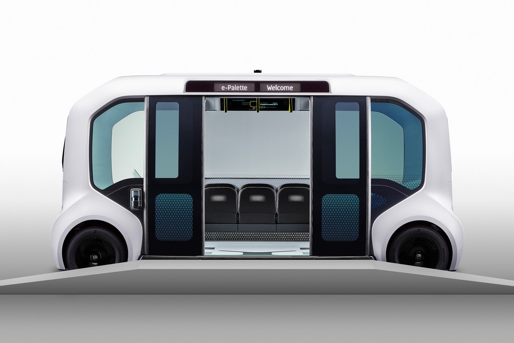 ยานยนต์ไฟฟ้าแบตเตอรี่ขับเคลื่อนแบบไร้คนขับ โตโยต้า อี-พาเลตต์ รุ่นออกแบบพิเศษ โตเกียว 2020